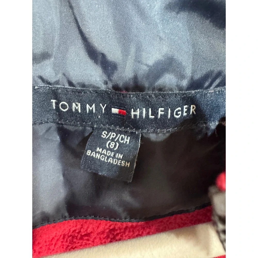 Tommy Hilfiger Size 8 Blue Puffer Jacket‎ Kids Padded Fleece Lined
